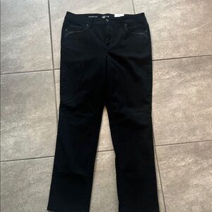 Style & Co. Women's Black Straight Leg Jeans